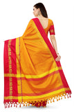 Gold Pink Soft Cotton Silk Blush Symphony Saree For Women