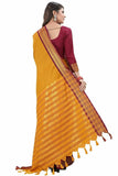 Gold Brown Soft Cotton Silk Honey Bronze Allure Saree For Women