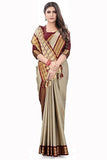 Tusarbrown Soft Cotton Silk Tusar Earth Essence Saree For Women