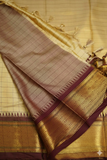 Cream & Brown Soft Cotton Silk Ivory Mocha Dream Saree For Women