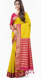 Mango Pink Soft Cotton Silk Peach Blossom Gleam Saree For Women