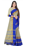 Tusar Sky Blue Soft Cotton Silk Mirage Saree For Women