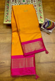 Mango Pink Soft Cotton Silk Blossom Dream Saree For Women