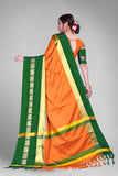Mango Green Soft Cotton Silk Tropical Emerald Whisper Saree For Women