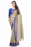 Tusar Sky Blue Soft Cotton Silk Reflection Saree For Women