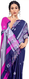 Navy Blue Soft Cotton Silk Sapphire Nightfall Charm Saree For Women