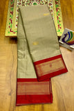 Tusar Red Soft Cotton Silk Ruby Grace Saree For Women