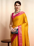 Mango Red Soft Cotton Silk Blossom Dream Saree For Women
