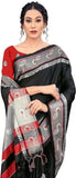 Black Soft Cotton Silk Midnight Noir Grace Saree For Women