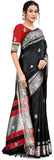 Black Soft Cotton Silk Midnight Noir Grace Saree For Women